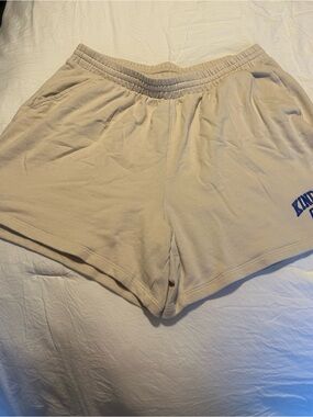 Old Navy Tan Terry Drawstring Shorts